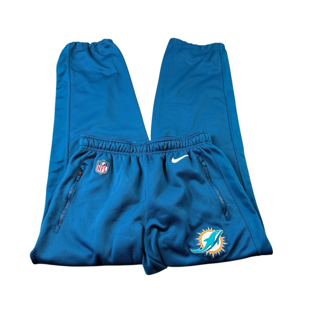 Nike Miami Dolphins NFL On Field Therma-FIT Blue Jogger Pants Mens Medium